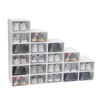 Clear Stackable Shoe Storage Box Set
