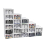 Clear Stackable Shoe Storage Box Set