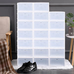 Clear Stackable Shoe Storage Box Set