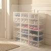 Clear Stackable Shoe Storage Box Set